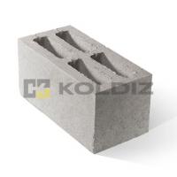 стеновой четырехщелевой блок (бетонный) 390х190х188 - серый  колдиз Щелково купить