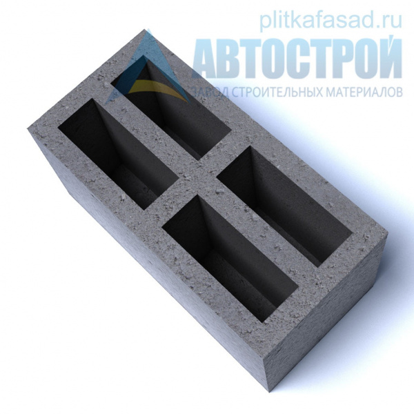 Блок бетонный стеновой 190×190(188)x390 мм четырехщелевой А-Строй в Щелково по низкой цене