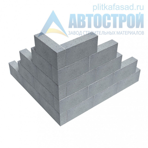 Блок керамзито­бетонный для перегородок 80х190(188)x390 мм полнотелый А-Строй в Щелково по низкой цене