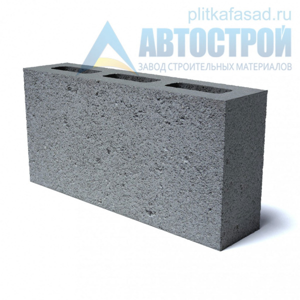 Блок керамзито­бетонный для перегородок 80х190(188)x390 мм пустотелый А-Строй в Щелково по низкой цене