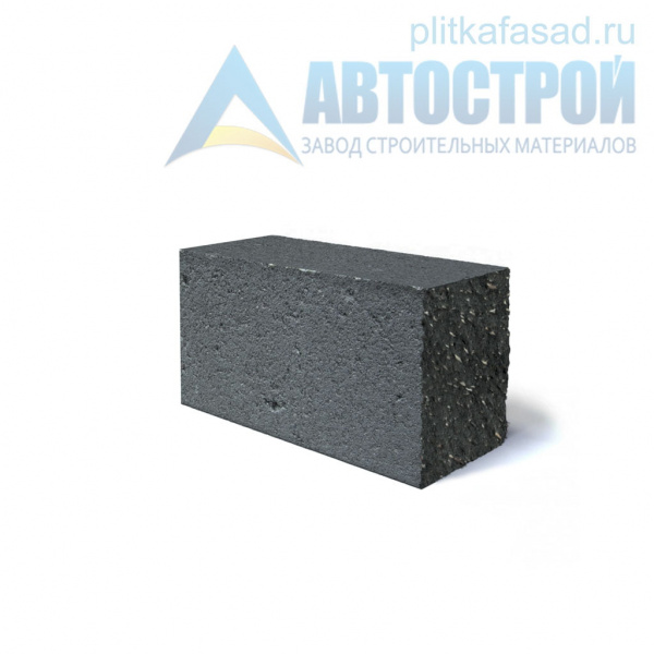 Блок облицовочный фасадный угловой полнотелый 90х90х195 мм черный А-Строй в Щелково по низкой цене